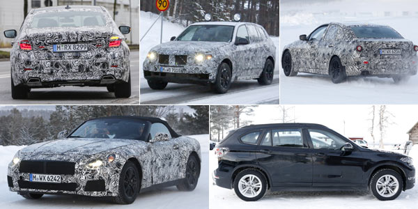 BMW-Erlknige: Fnf neue Modelle auf Testfahrt