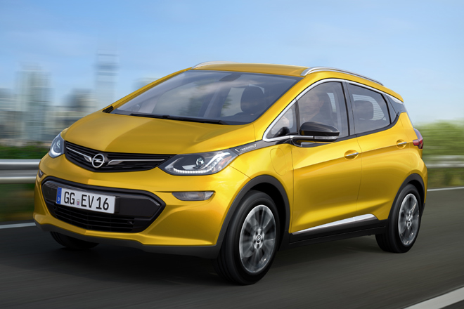 Gestatten, Opel Ampera-e. Das Elektroauto soll rund 300 Kilometer Reichweite bieten und 2017 erscheinen. Optisch gibt es sich viel schner als der ausgelaufene Ampera