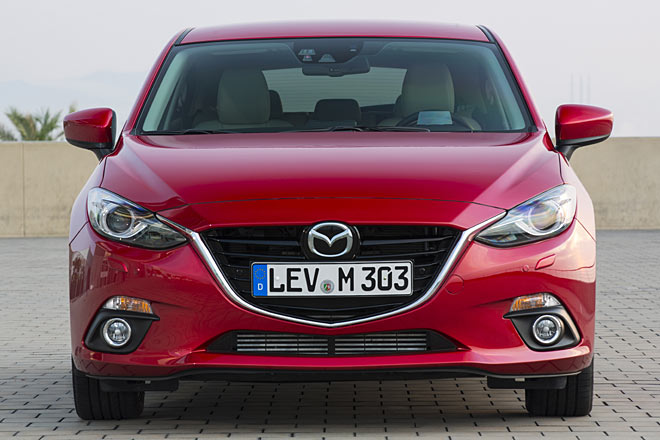 Zum Vergleich: So sieht die Mazda3-Front aktuell aus