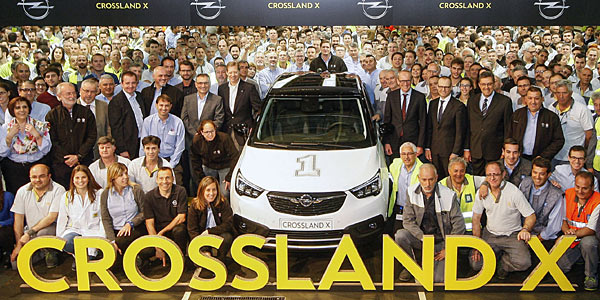 Opel startet Fertigung des Crossland X