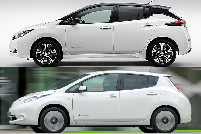 Der neue und der alte Nissan Leaf im Vergleich: Viel besser geworden, aber nicht richtig gut
