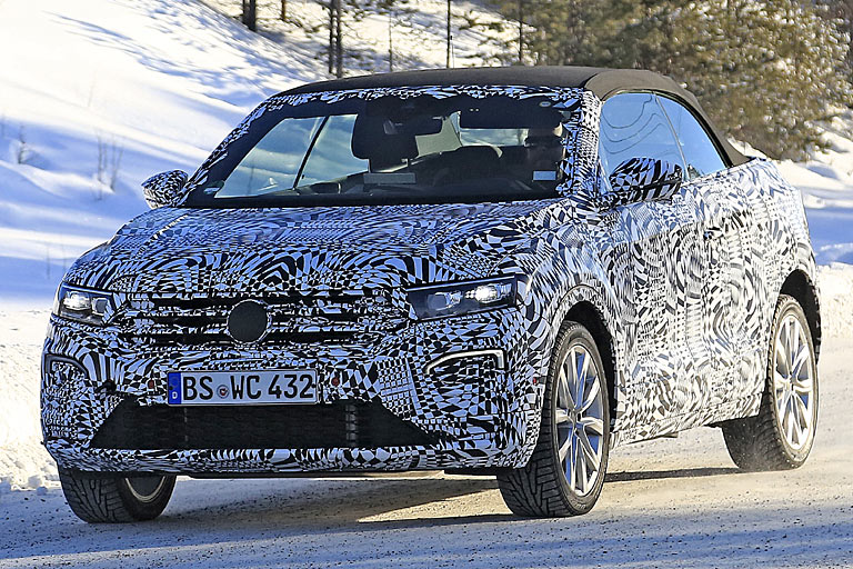 Vorbergehend geschlossen: VW testet das T-Roc Cabriolet aktuell im kalten Nordschweden