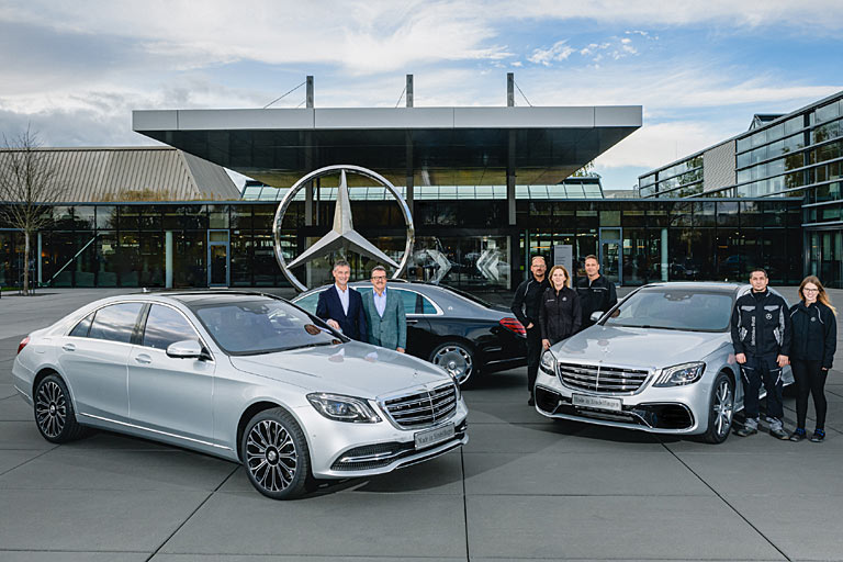 Mercedes-Benz hat den Bandablauf der 500.000. Limousine der aktuellen S-Klasse gefeiert. Das Auto wird ausschlielich in Sindelfingen gebaut, grter Markt ist China