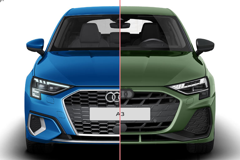 Den Vergleich zwischen neu und alt liefert Audi ungewhnlicherweise selbst: Das aufgefrischte Design gefllt uns besser, aber die Unterschiede sind berschaubar