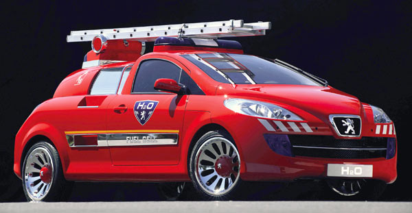 Peugeot-Konzeptstudie H2O mit Brennstoffzellenantrieb