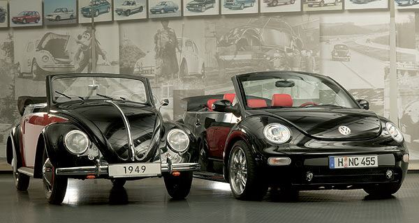 Ein halbes Jahrhundert Auto-Geschichte: Vom Kfer Cabrio bis zum offenen New Beetle unserer Tage