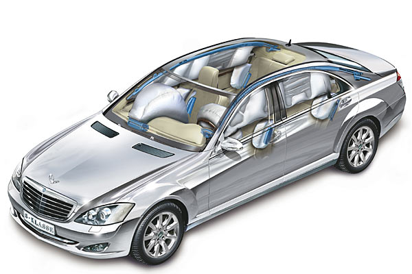 Moderne Autos verfgen ber je zwei Front- und Kopf-/Window-Airbags sowie ber zwei oder vier Seitenairbags
