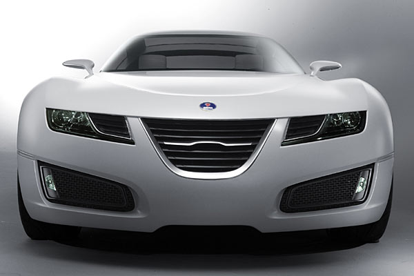 Neu interpretiertes Saab-Gesicht mit LED-Scheinwerfern