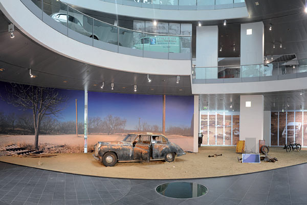 Klassik trifft Moderne: Bevor Audi den Wagen restauriert, ist er sechs Wochen lang im Museum ausgestellt