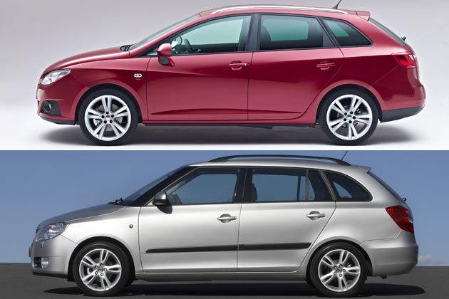 Der wichtigste Konkurrent kommt aus dem gleichen Konzern: Ibiza ST und Škoda Fabia Combi im Vergleich