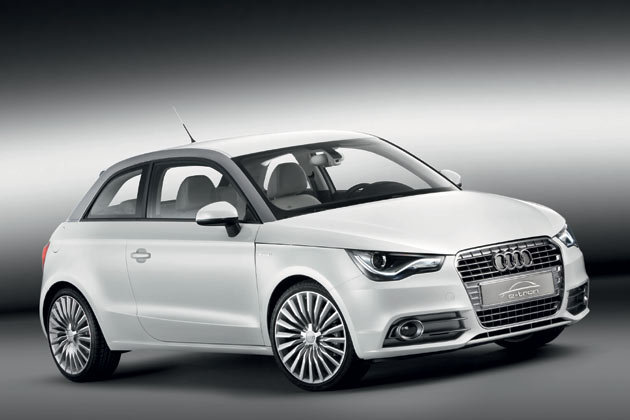 Auf Basis des ganz neuen A1 zeigt Audi auf dem Genfer Salon eine Elektroauto-Studie mit Range Extender