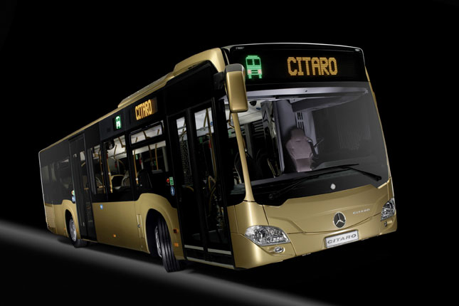 Im Mai stellt Mercedes die zweite Generation des PNV-Busses Citaro vor. Ein erstes Bild wurde bereits jetzt verffentlicht