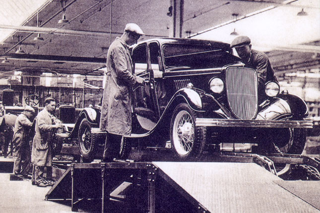Vor 80 Jahren, am 4. Mai 1931, begann die Fertigung bei Ford in Kln. Ob das Bild das allererste Modell zeigt, ist nicht berliefert