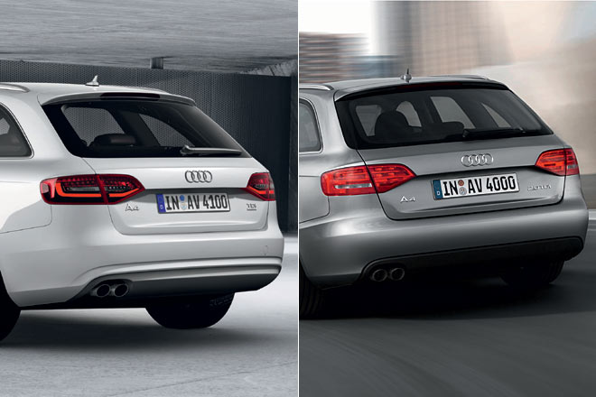 Bei der Avant-Heckansicht werden nur Audi-Kenner das neue Modell auf Anhieb identifizieren