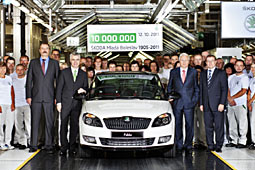 koda produziert zehnmillionstes Auto im Stammwerk
