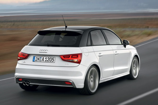 Gestatten, Audi A1 Sportback. Audi hat bisher ausschlielich Bilder von Modellen mit dem optionalen »S line«-Paket verffentlicht