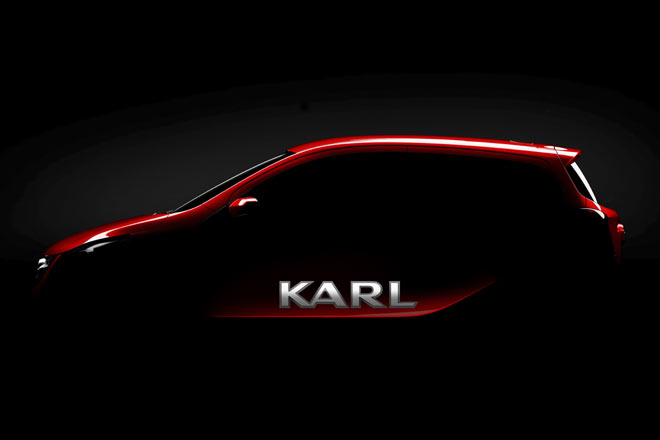 Bisher hat Opel nur diese Silhouette des neuen Karl verffentlicht. Der Kleinstwagen ist aber keine Neuentwicklung, sondern basiert »