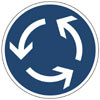 Verkehrsschild: Kreisverkehr