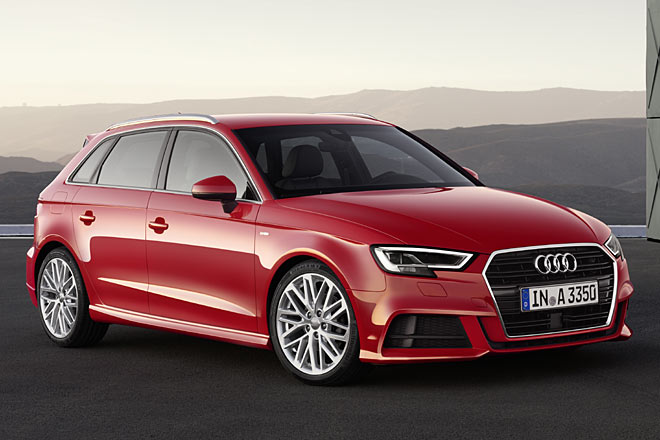 Audi berarbeitet sein Erfolgsmodell A3. Die Baureihe fhrt mit optischen Retuschen und technischen Updates in die zweite Lebenshlfte