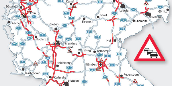 ADAC-Stauprognose fr das Wochenende 01.-03.07.2016