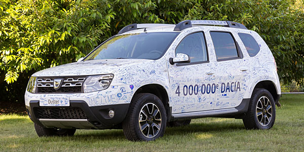 Dacia feiert die vierte Million