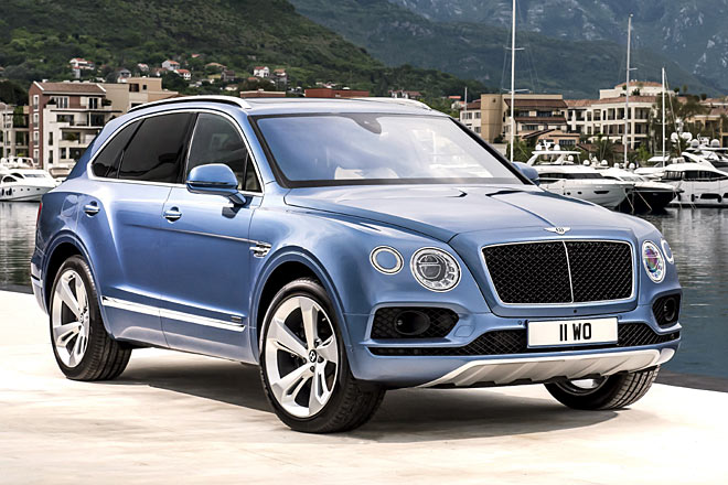 Mit dem Bentayga gibt es erstmals einen Dieselmotor in einem Bentley. Das von Audi stammende TDI-Aggregat leistet 435 PS und 900 Newtonmeter Drehmoment