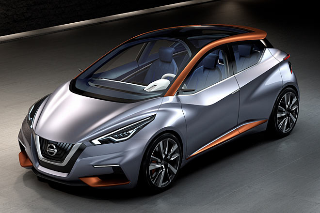 2015 hatte Nissan mit der Studie Sway bereits einen Vorgeschmack auf den neuen Micra gegeben