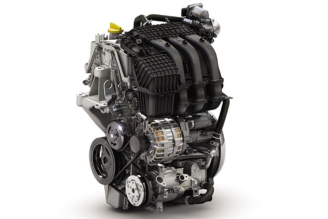 Neu fr Sandero und Logan MCV bietet Dacia einen 1,0-Liter-Dreizylinder mit 73 PS an. Es handelt sich um das gleiche Aggregat wie im Renault Twingo und Smart Fortwo/Forfour