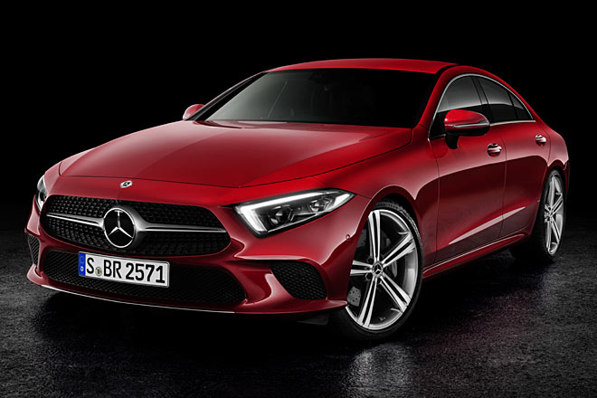 So sieht der neue CLS als Serienmodell und ohne AMG-Trim aus