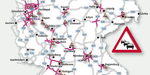 ADAC-Stauprognose fr das Wochenende 29.06.-01.07.2018