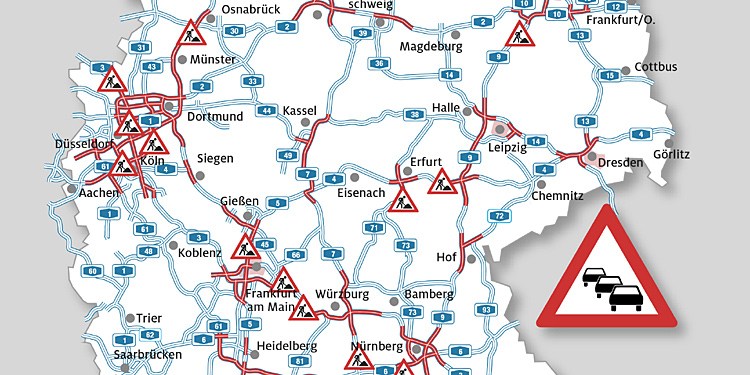 ADAC-Stauprognose fr das lange Wochenende 19.-23.06.2019