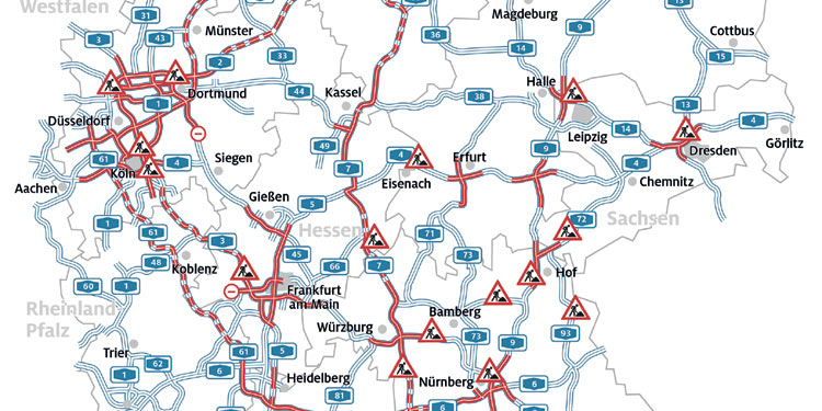 ADAC-Stauprognose fr das Wochenende 01.-03.07.2022