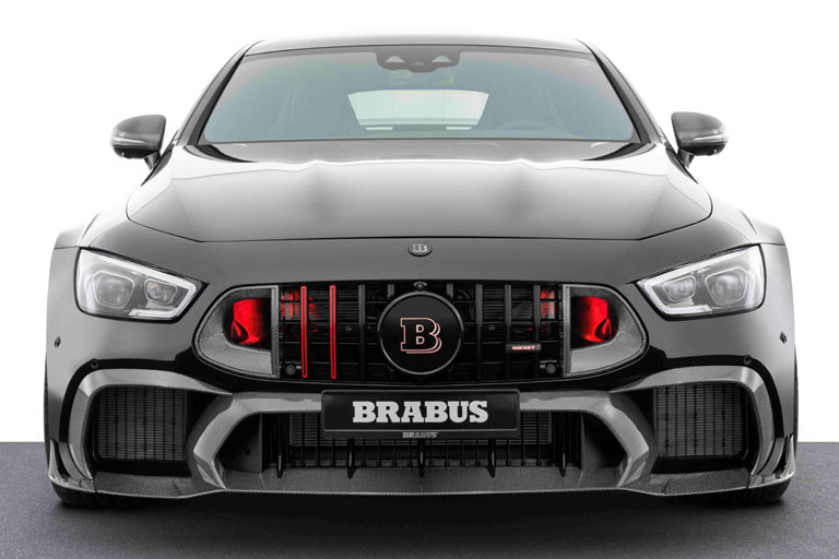 Hinter dem K�hlergrill ist ein rotes Ambiente-Licht verbaut, das wohl nur im Stand leuchtet