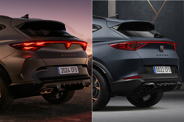 Gleiches gilt fr die Heckansicht