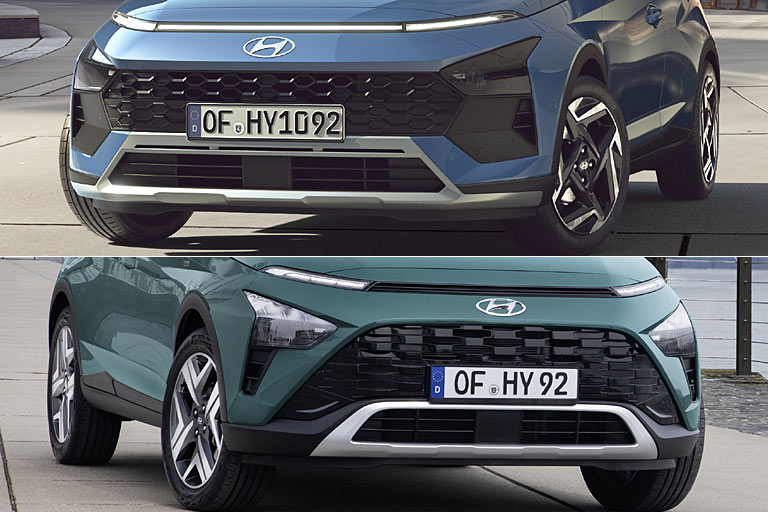 Es gibt einen klareren Khlergrill mit entsprechend angepasster Frontschrze und die inzwischen vielerorts bliche durchgehende Lichtleiste, auerdem neue Farben und Rderdesigns