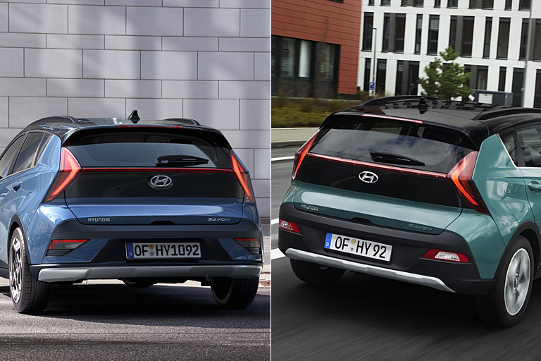 Auch die Heckschrze hat Hyundai leicht aufgehbscht