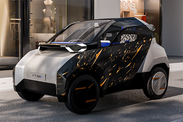 Gestatten, Toyota FT-Me. Das Konzeptfahrzeug soll Toyotas Vision der knftigen Mikromobilitt zeigen
