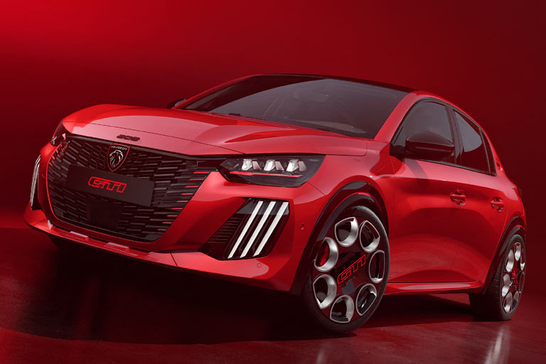 Gestatten, Peugeot E-208 GTi. Die Franzosen bieten ihren elektrischen Kleinwagen knftig auch als 280 PS starken Sportler an