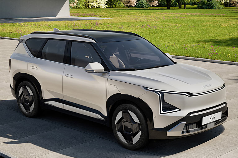 Gestatten, Kia EV5. Die Koreaner bringen ihren vollelektrischen SUV in einer dritten Gre zwischen EV3 und EV9