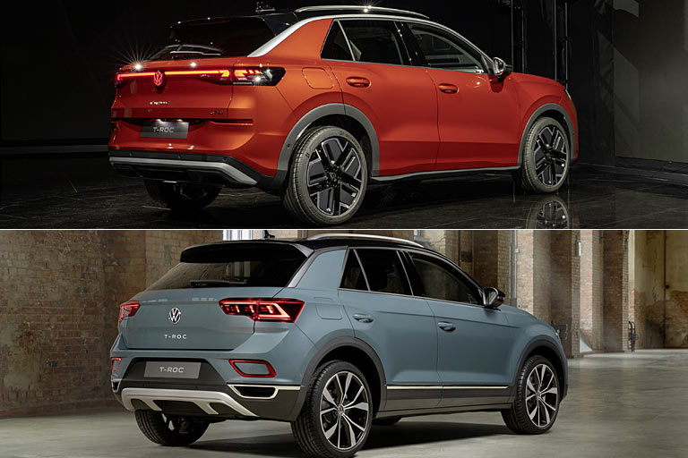 Und hier die Gegenberstellung ohne R-Line: Das Leuchtband des T-Roc II gefllt uns nicht so