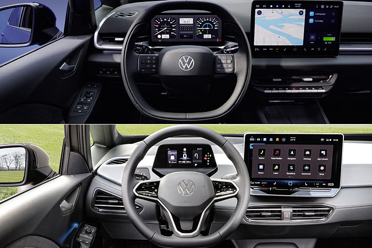 Der Fortschritt innen ist riesig und das neue Ambiente durchaus gelungen. Und doch kann auch ein ID.3 Neo es nicht mit einem Golf VII aufnehmen