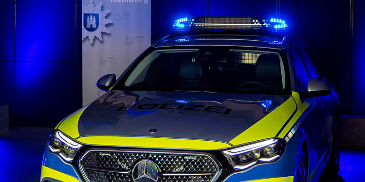 Polizei Hamburg fährt mit Dauer-Blaulicht