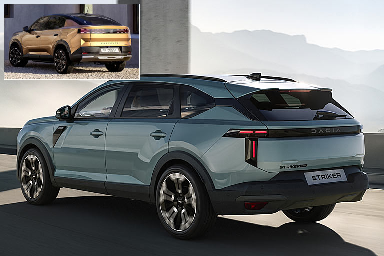 Der kommende, etwas größere Dacia Striker könnte eine Alternative zum Grizzly Fastback sein