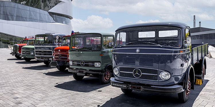Mercedes-Museum: Sondershow für Nutzfahrzeuge
