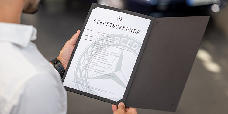 Mercedes: Geburtsurkunde für Oldies
