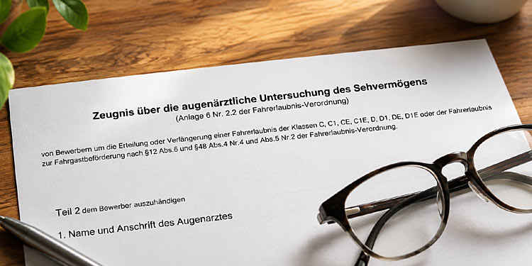 Sehtest für Lkw-/Bus-Führerschein: Arztpflicht entfällt