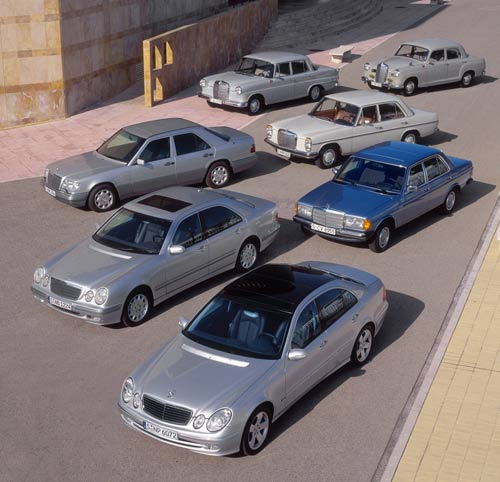 Historie: Die Obere Mittelklasse von Mercedes im Wandel der Zeit, u.a. W210, W124, W123, 