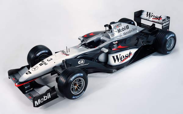 Der West McLaren Mercedes MP4-17 für die Saison 2002