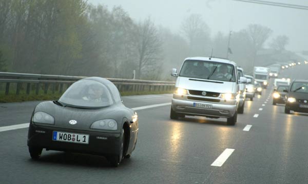 Auf der ersten offiziellen Ausfahrt im Konvoi wurde teilweise auf Licht verzichtet – und mit 0,89 Litern auf 100 Kilometer trotz Regenwetter nochmals weniger verbraucht als erwartet