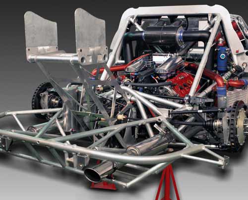 Die Cupra GT-Karosserie basiert auf einem Gitterrohrrahmen